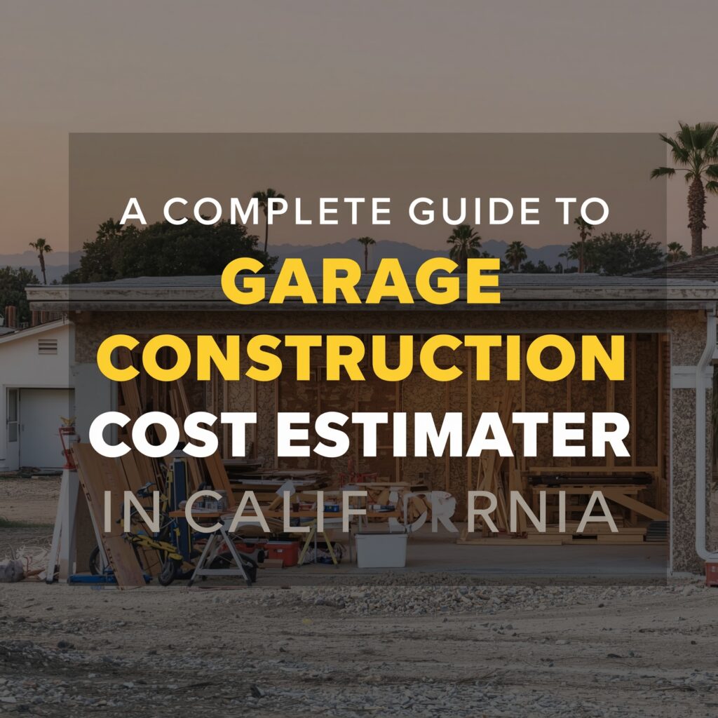Garage Construction Cost Estimator in California